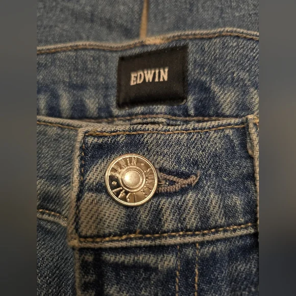 NWT Edwin Marli Wide Leg Ankle high rise jeans 26 $188 Sold at Anthropologie - Picture 6 of 10